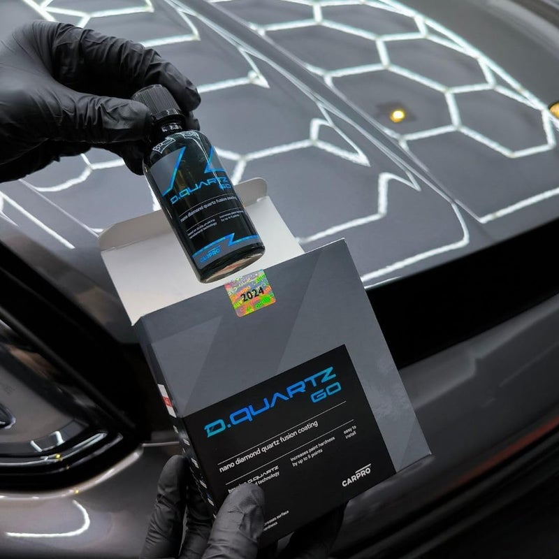 CarPro DQUARTZ GO Nano Diamond Quartz Fusion Coating: Ceramic Coating for Cars, Professional-Grade Coating in DIY Package, Increase Surface Hardness - (30ml Kit) - Image 3